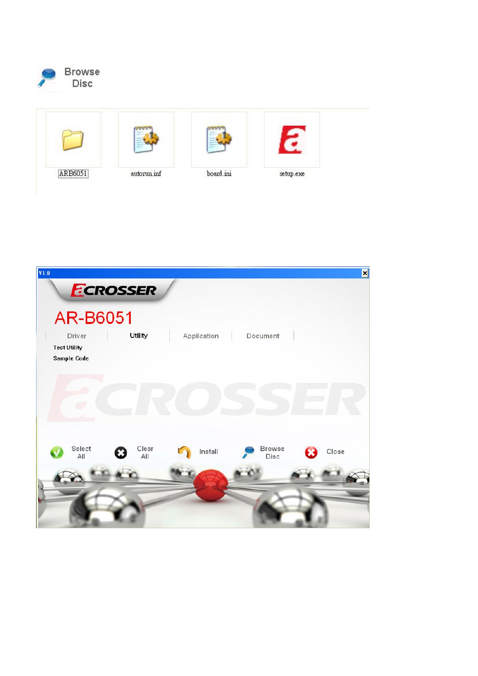 Utility page | Acrosser AR-B6051 User Manual | Page 35 / 55