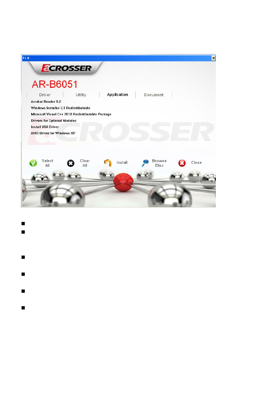 Application page | Acrosser AR-B6051 User Manual | Page 38 / 55