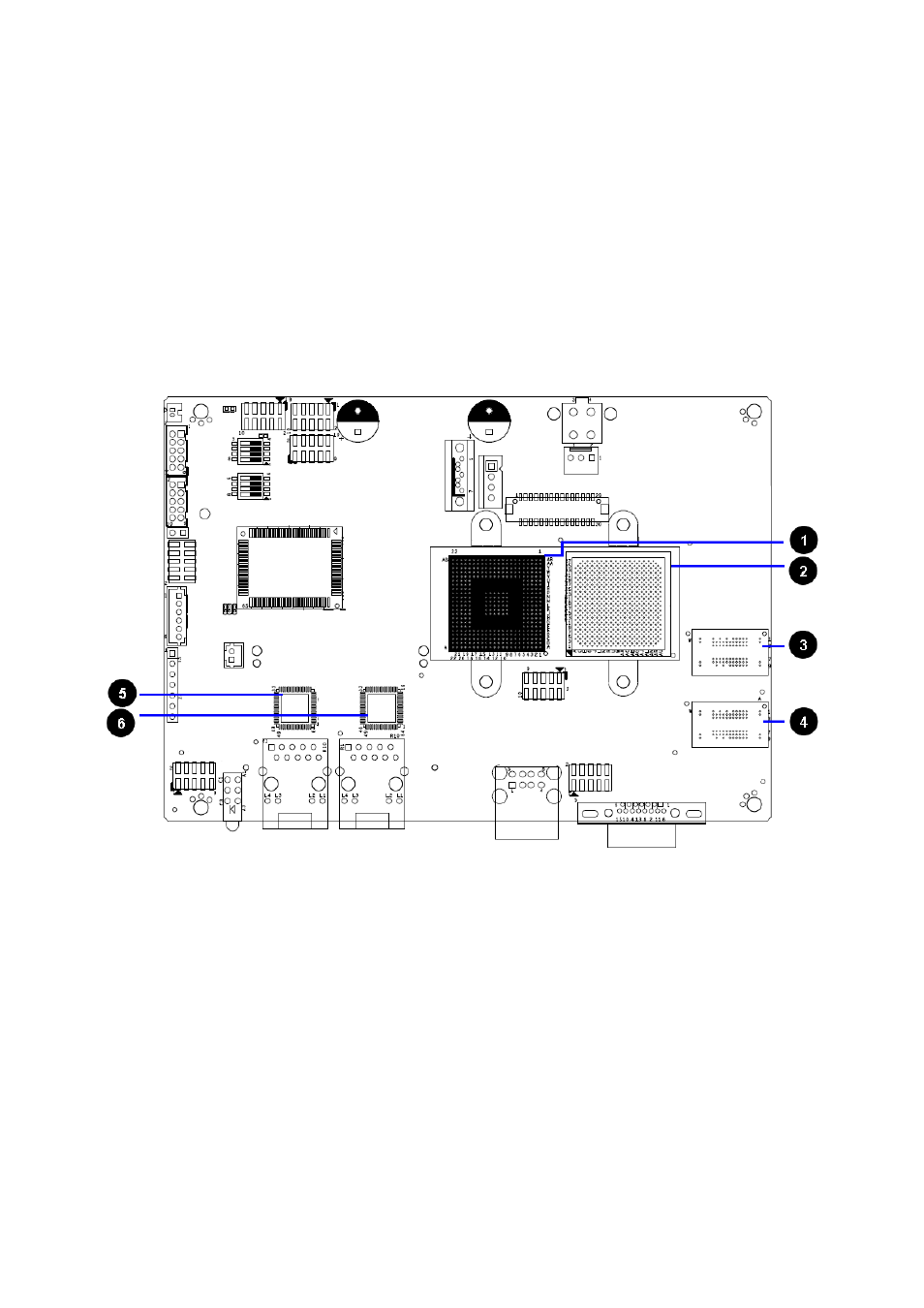 Chapter 2 h/w information, 1 mainboard illustration (top side) | Acrosser AR-B6051 User Manual | Page 6 / 55