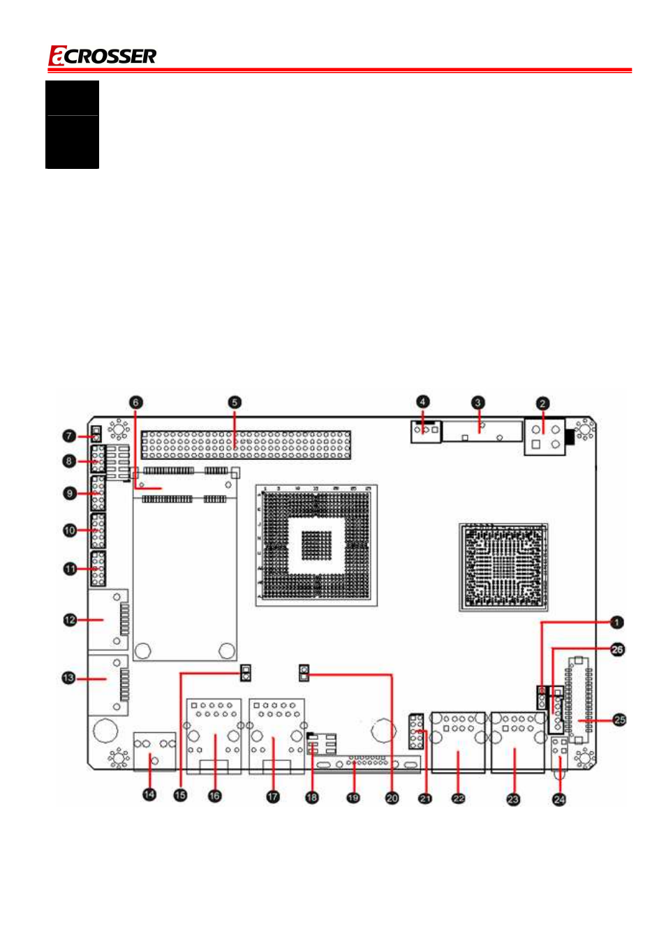 H/w information, 1 locations of connector and jumper setting | Acrosser AR-B6050 User Manual | Page 9 / 34