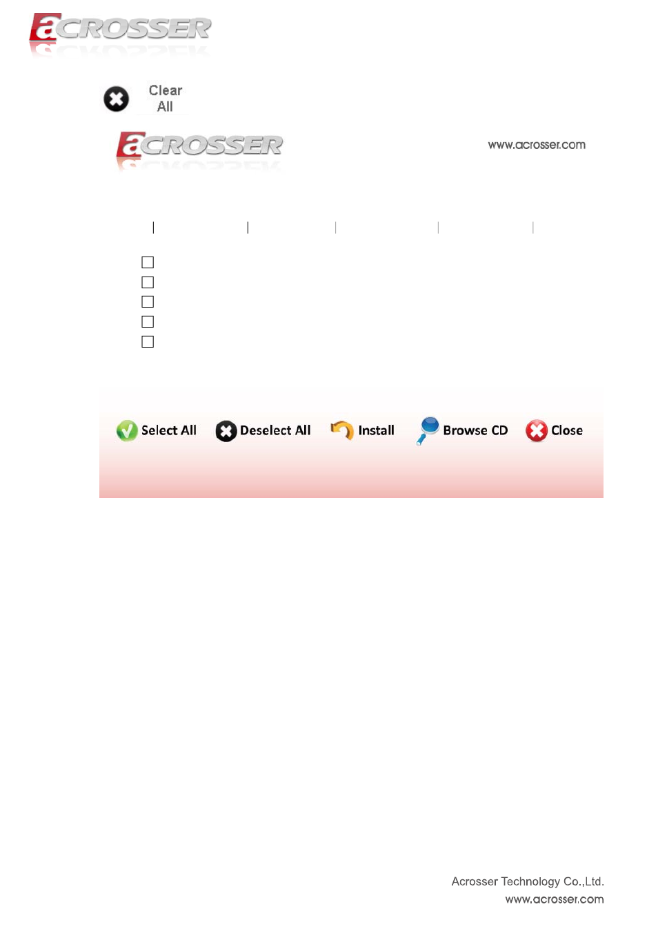 Acm-b6360 | Acrosser ACM-B6360 User Manual | Page 47 / 63