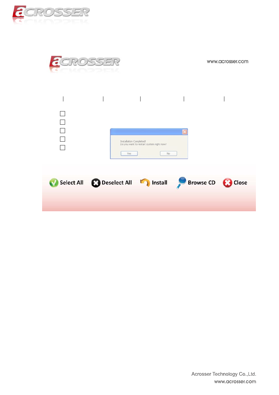 Acm-b6360 | Acrosser ACM-B6360 User Manual | Page 49 / 63
