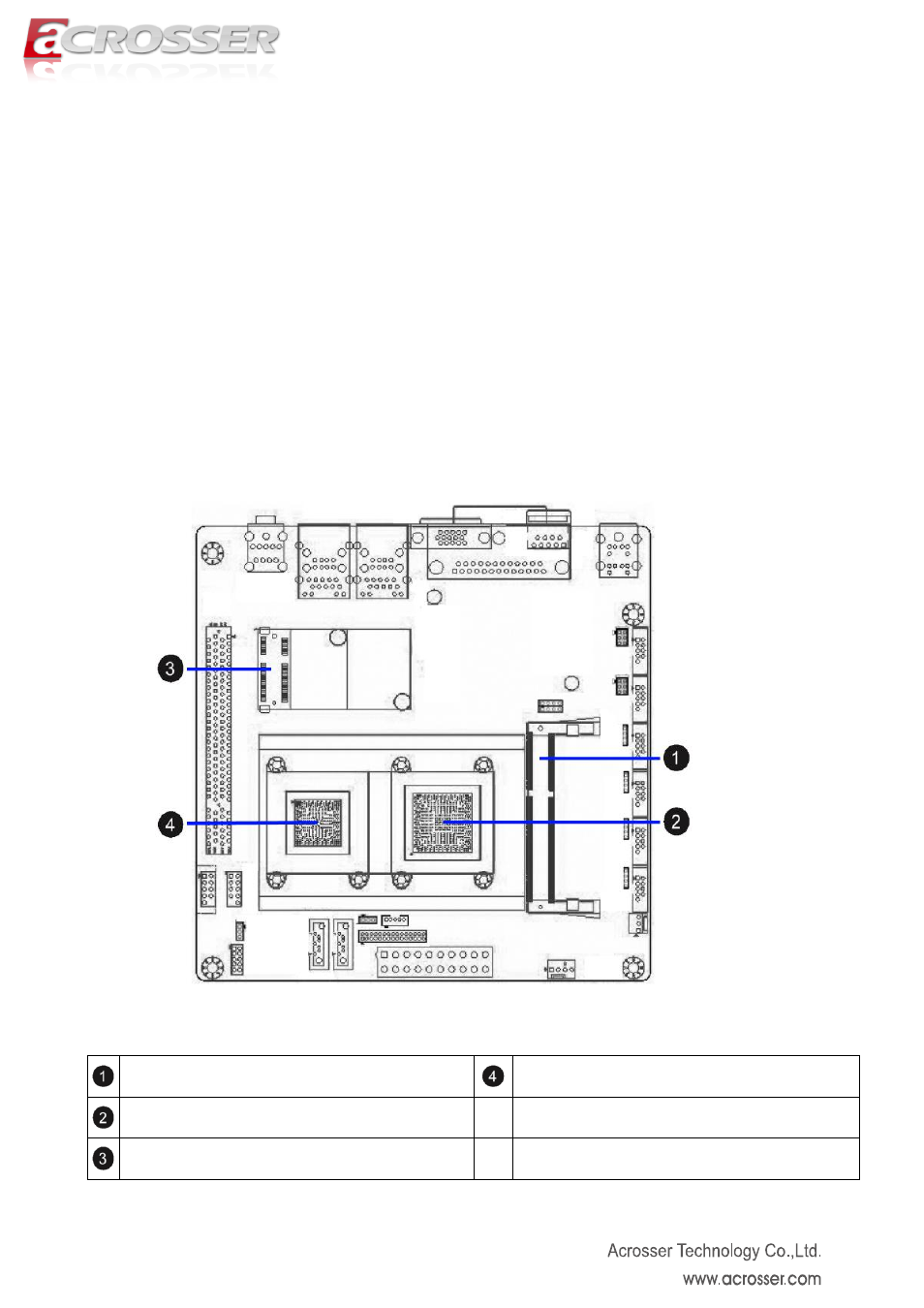 Chapter 2 h/w information, Mainboard illustration | Acrosser AMB-D255T3?(Mini-ITX) User Manual | Page 6 / 44