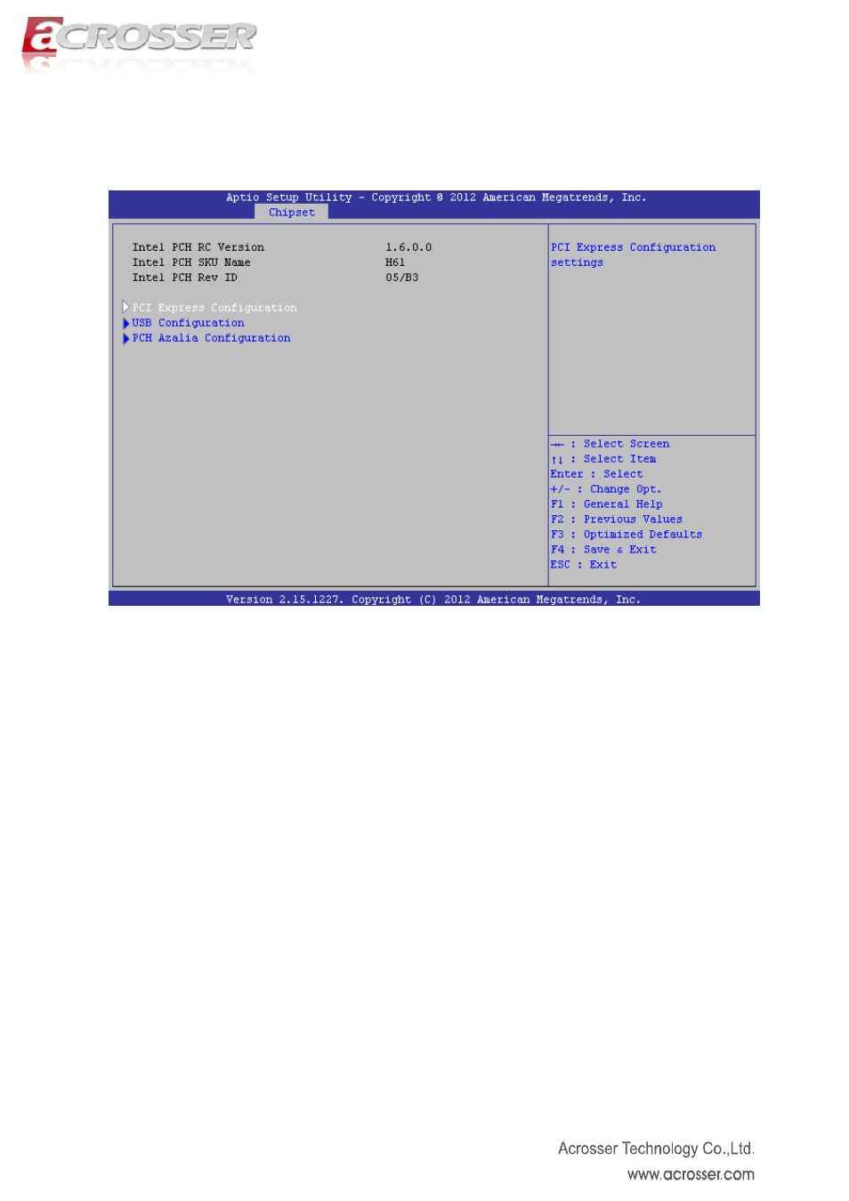 1 pch-io configuration setup | Acrosser AMB-IH61T3 (Mini-ITX) User Manual | Page 31 / 45
