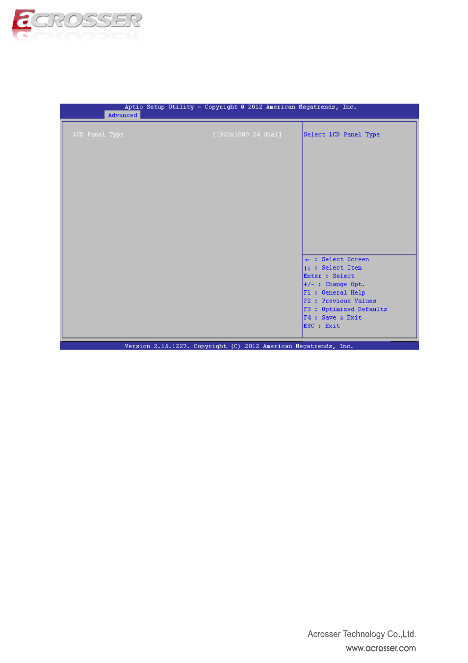 Lvds configuration setup | Acrosser AMB-IH61T3 (Mini-ITX) User Manual | Page 21 / 45