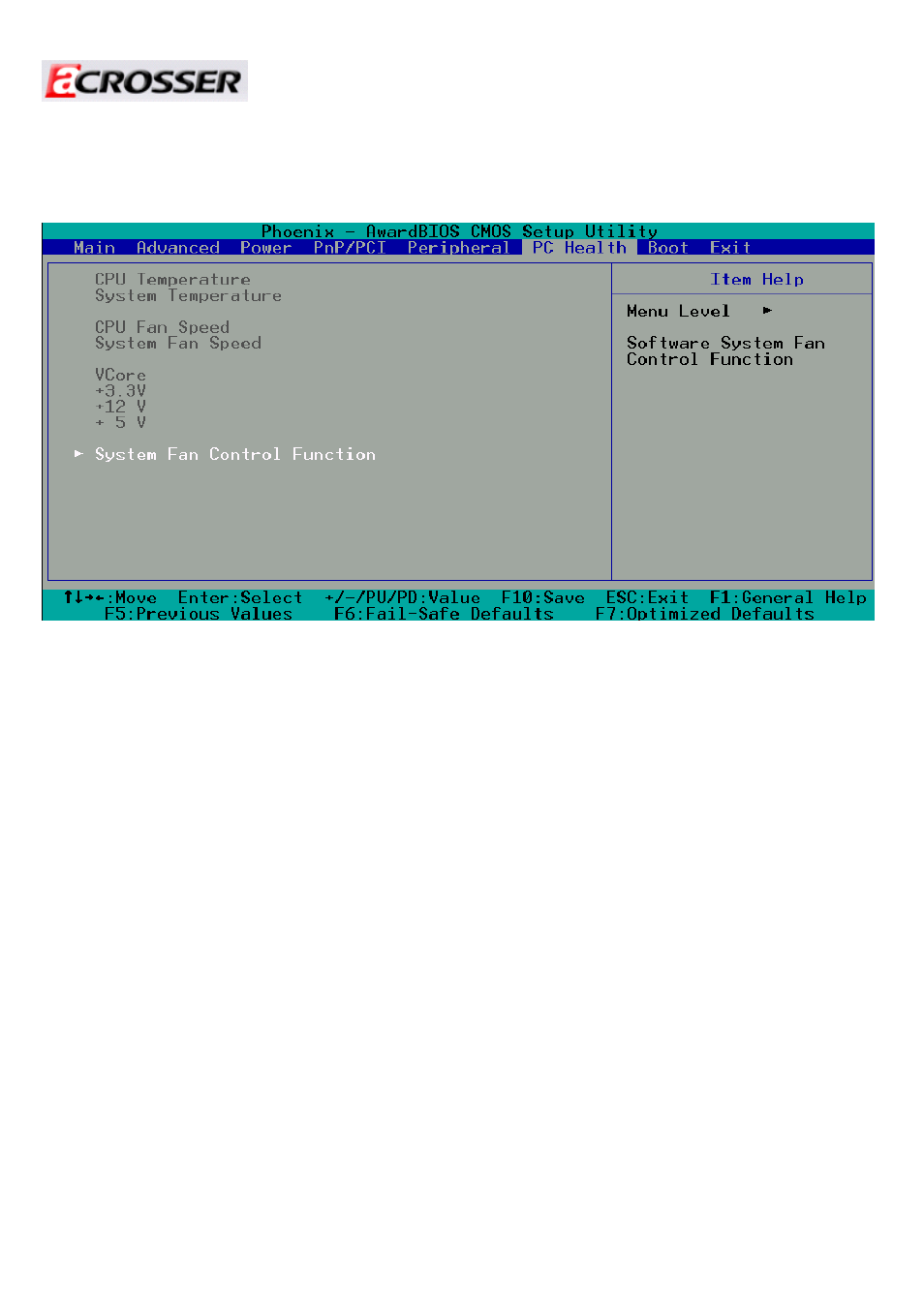 6 pc health setup | Acrosser AR-B5630 User Manual | Page 25 / 32