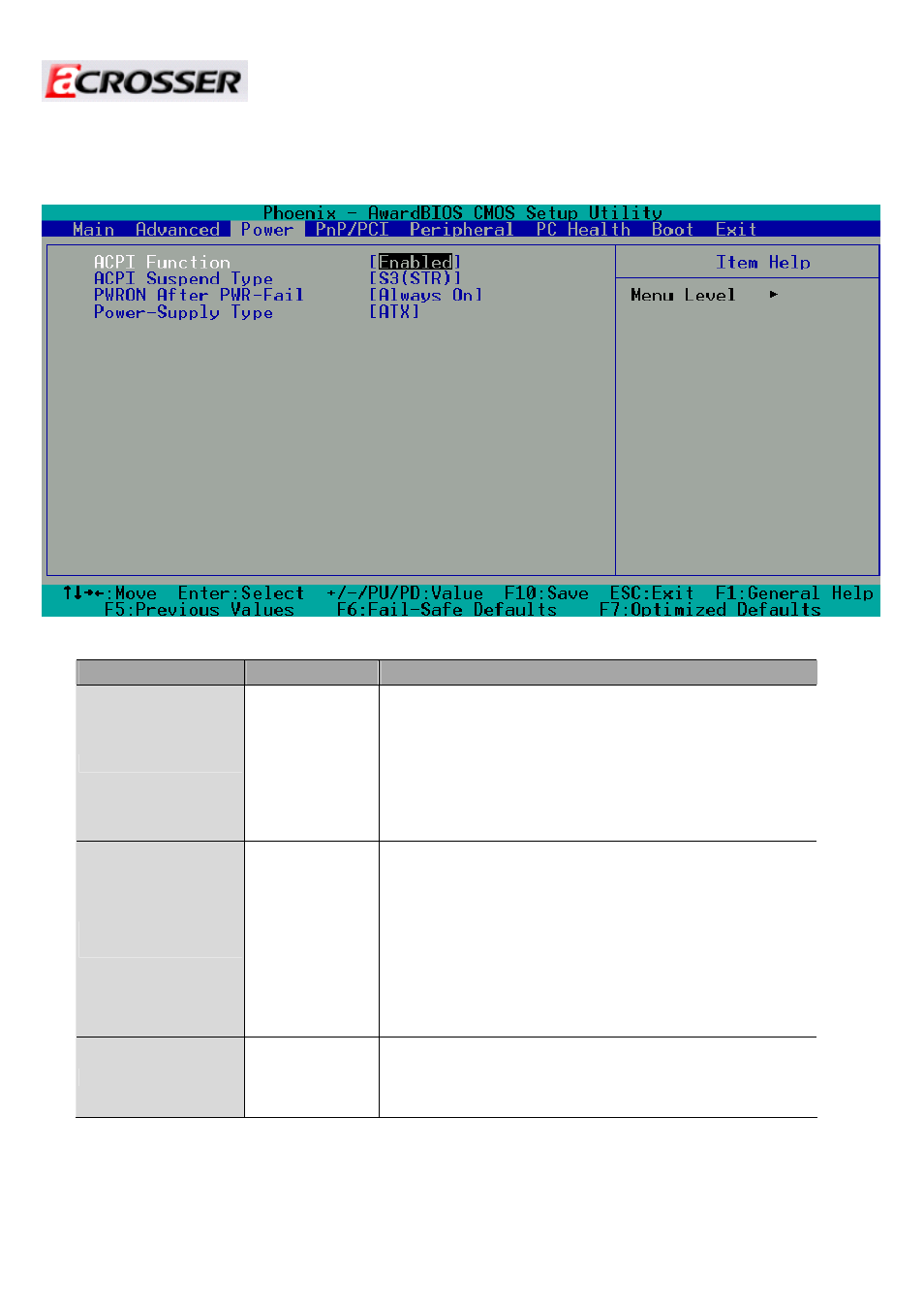 3 power setup | Acrosser AR-B5631 User Manual | Page 22 / 31