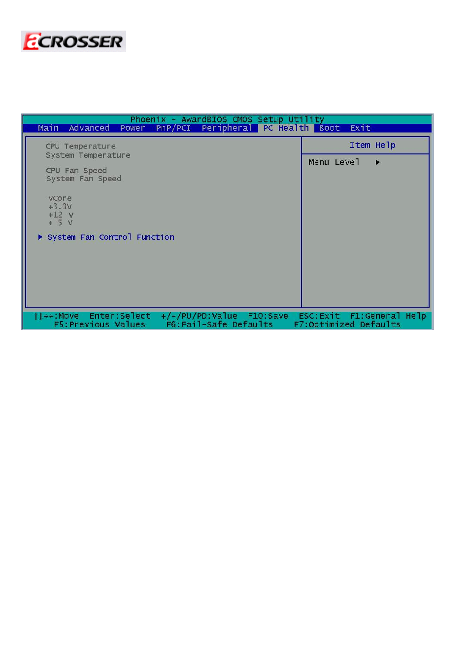 6 pc health setup | Acrosser AR-B5631 User Manual | Page 25 / 31