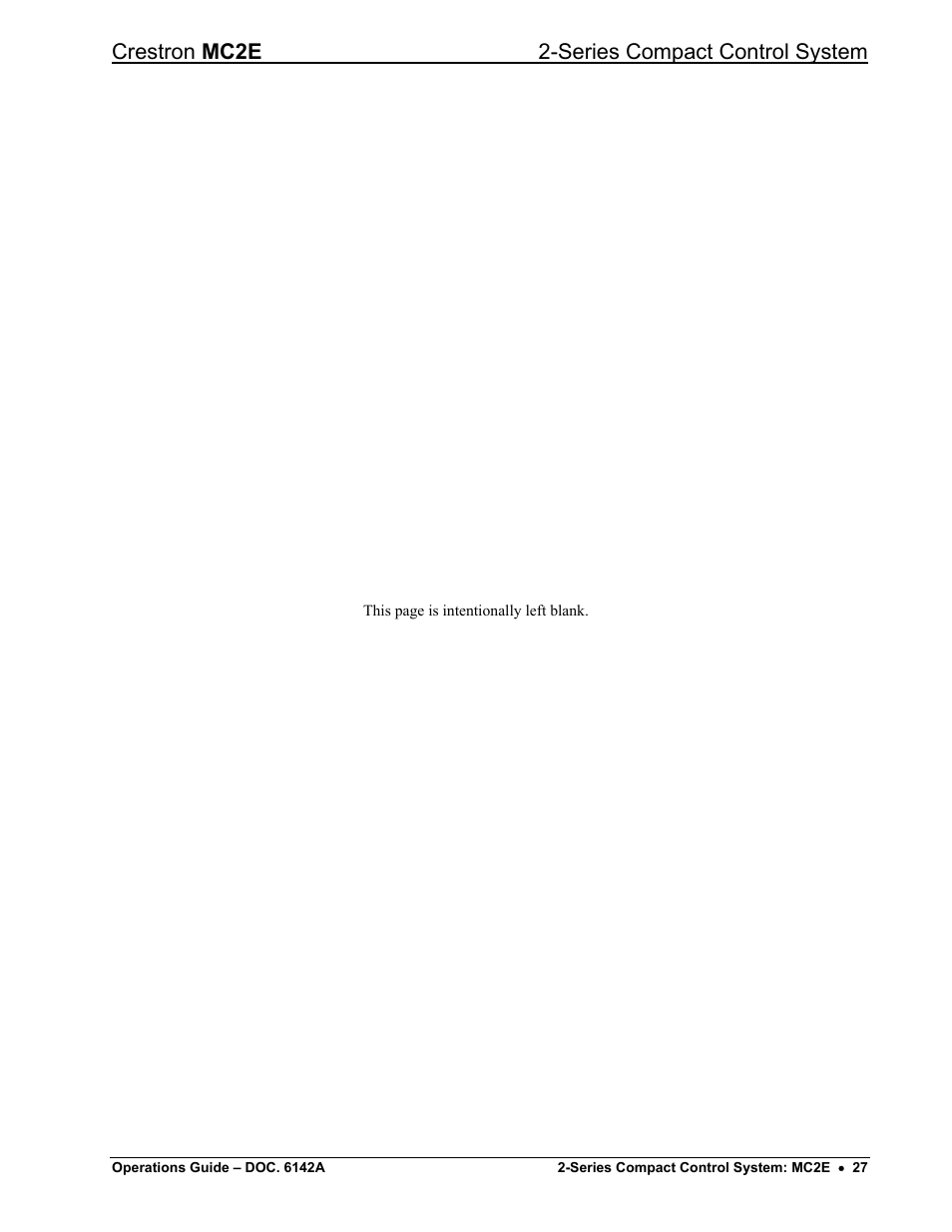 Crestron mc2e 2-series compact control system | Crestron electronic Crestron MC2E User Manual | Page 31 / 32