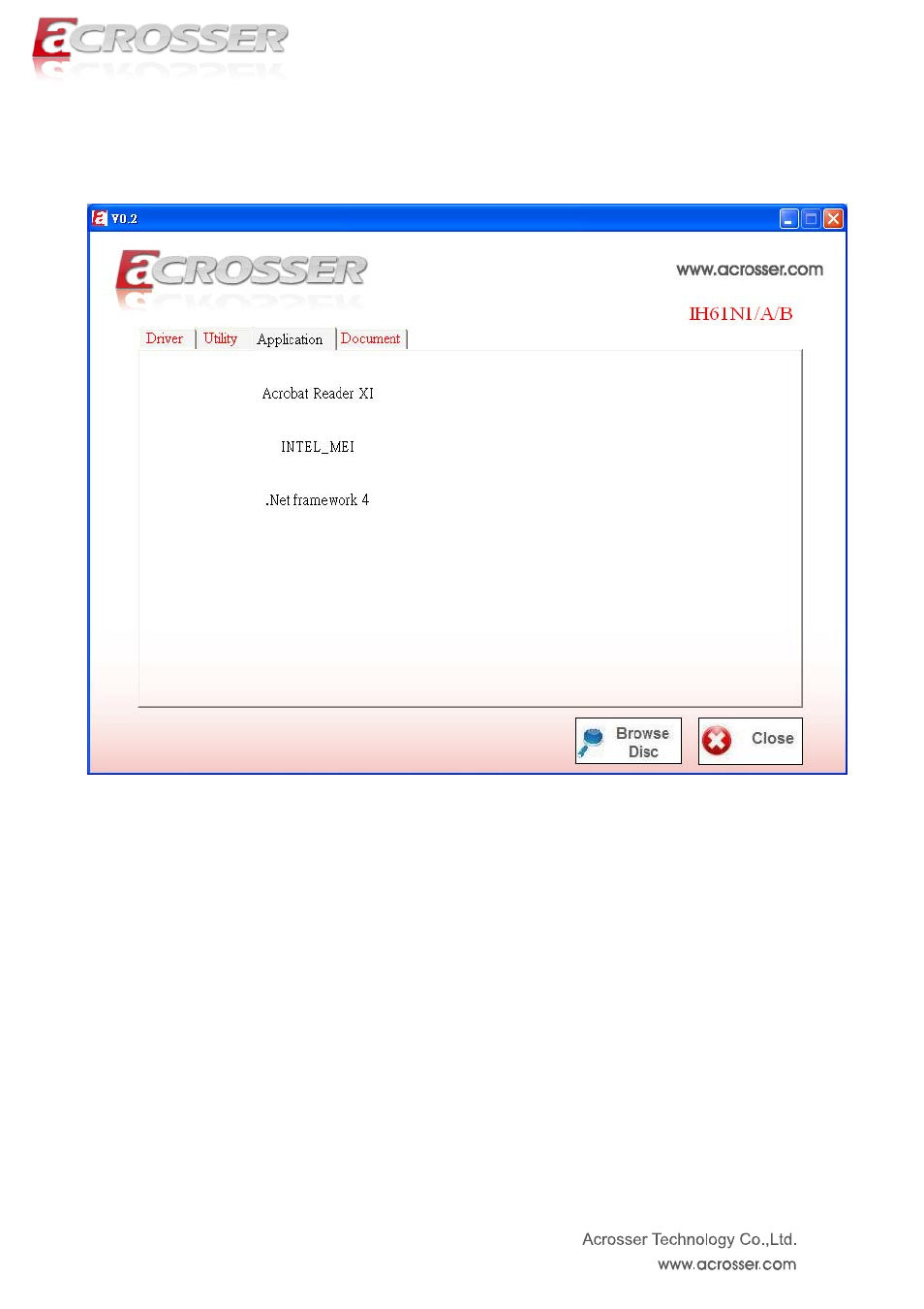 3 application page | Acrosser ANR-IH61N1/A/B User Manual | Page 61 / 73