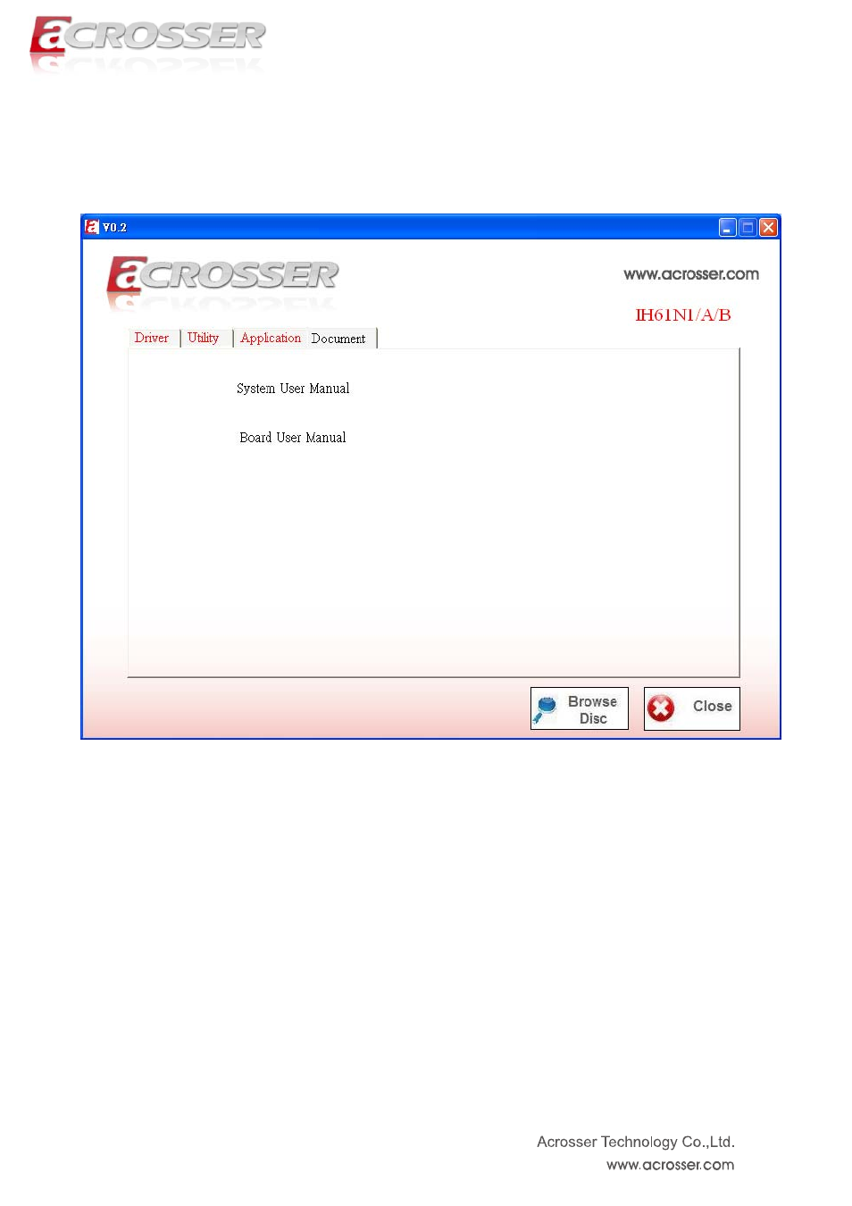 4 documents page | Acrosser ANR-IH61N1/A/B User Manual | Page 62 / 73