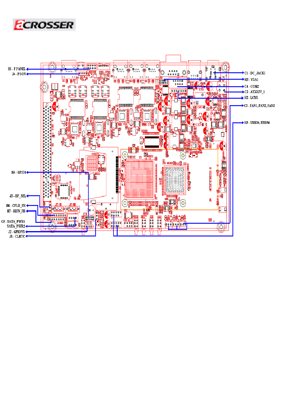 Connector, header and jumper setting table | Acrosser AR-R6000 User Manual | Page 20 / 32