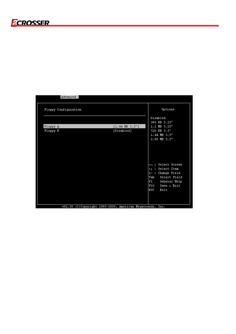 2 floppy a and b, 3 superio configuration | Acrosser AR-B8170 User Manual | Page 17 / 36
