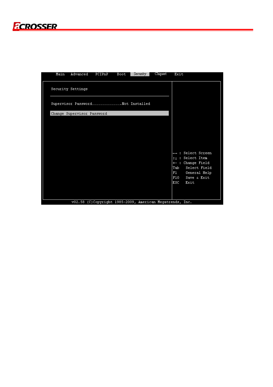 5 security | Acrosser AR-B8170 User Manual | Page 24 / 36