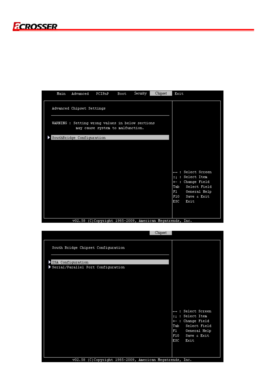 6 chipset setup | Acrosser AR-B8170 User Manual | Page 25 / 36