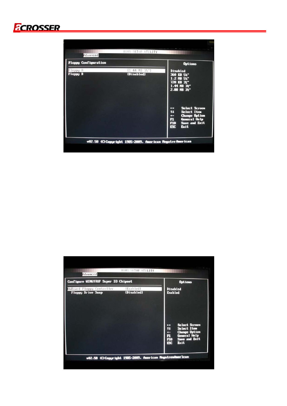 2 floppy a’ b | Acrosser AR-B8170 User Manual | Page 18 / 37