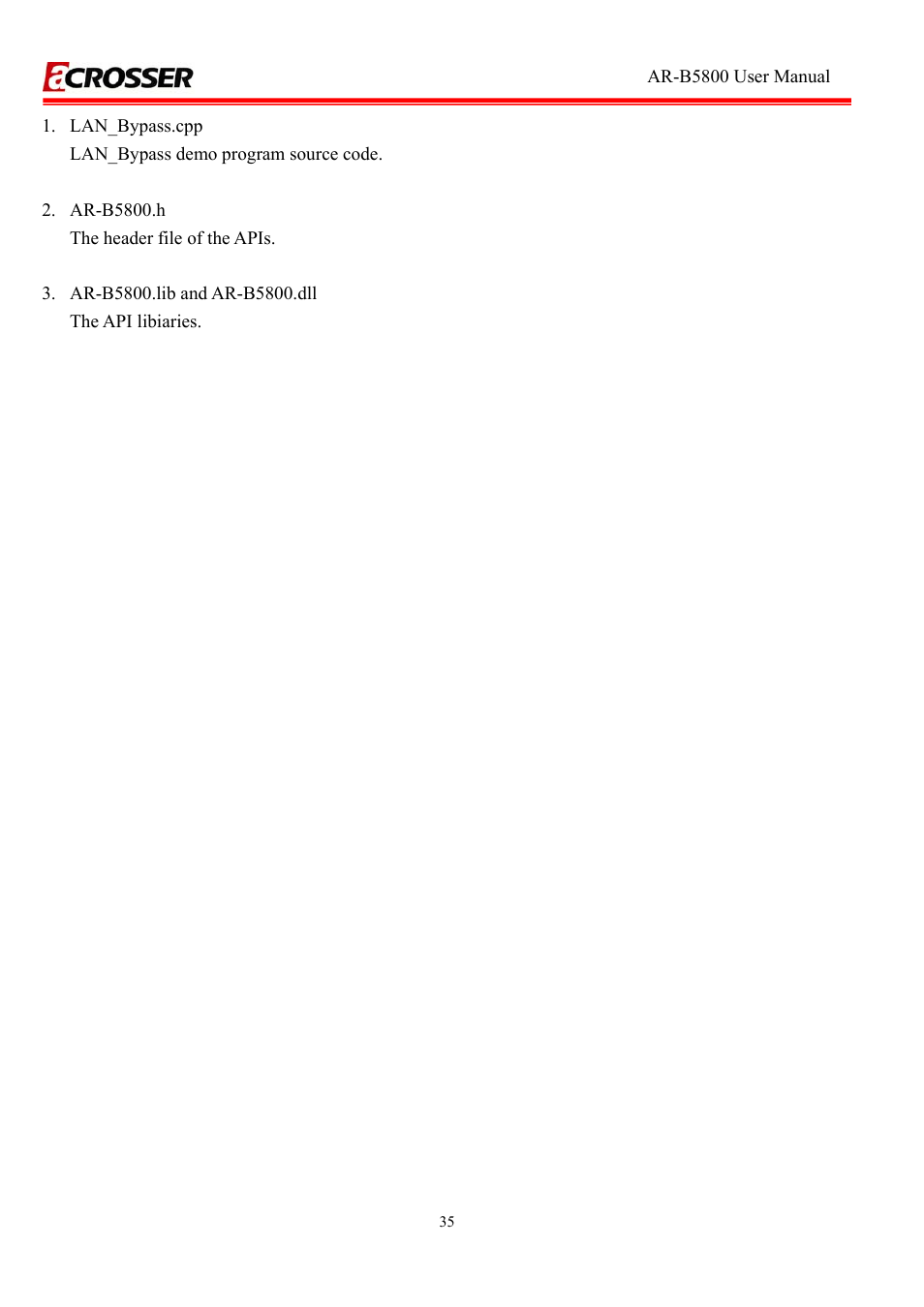 Acrosser AR-R5800A User Manual | Page 35 / 40