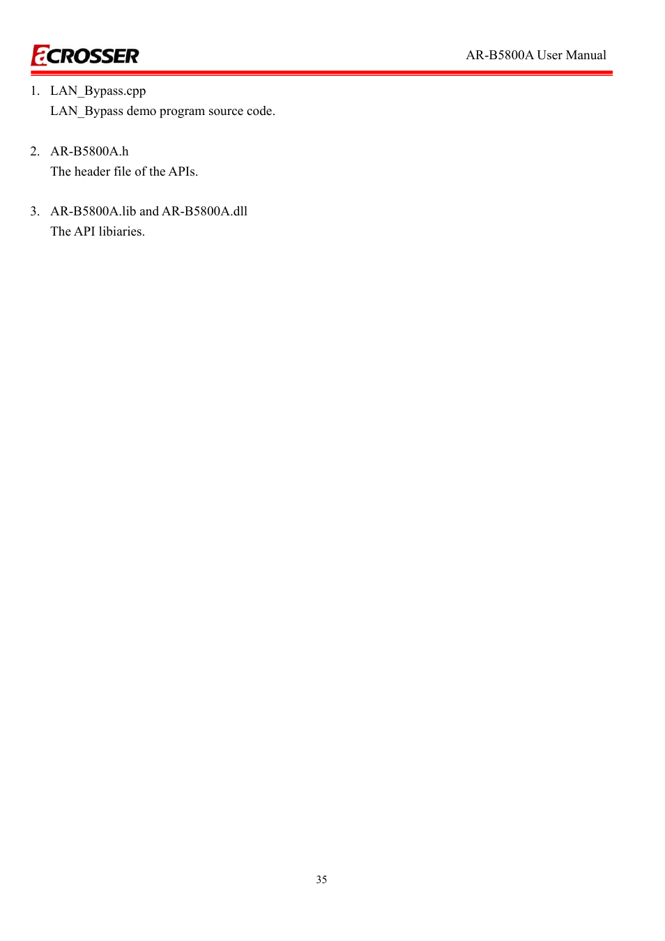 Acrosser AR-R5800A User Manual | Page 35 / 40