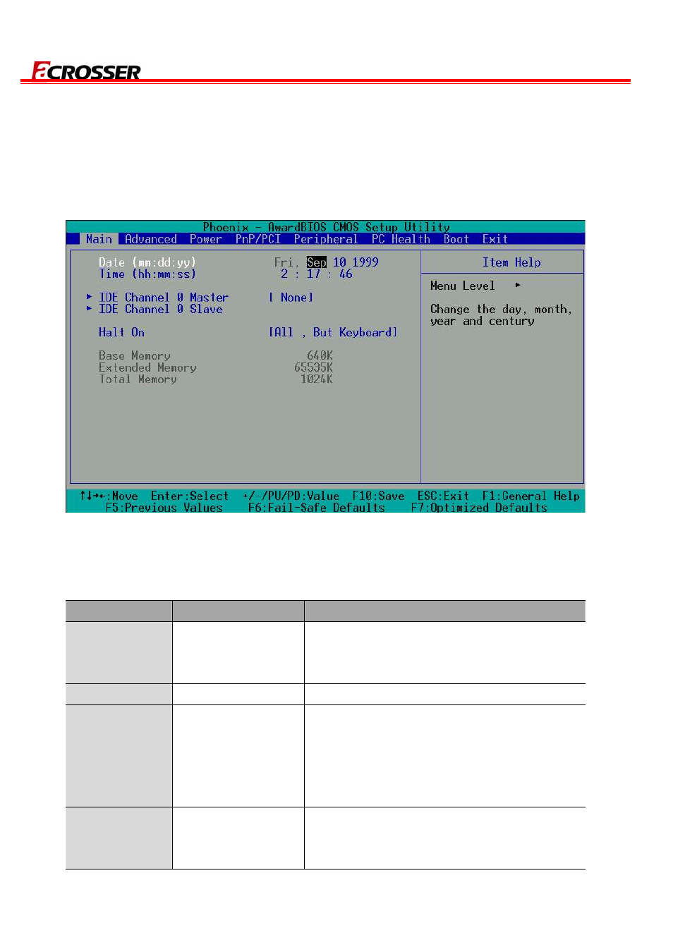 1 main setup | Acrosser AR-N8601 User Manual | Page 21 / 31