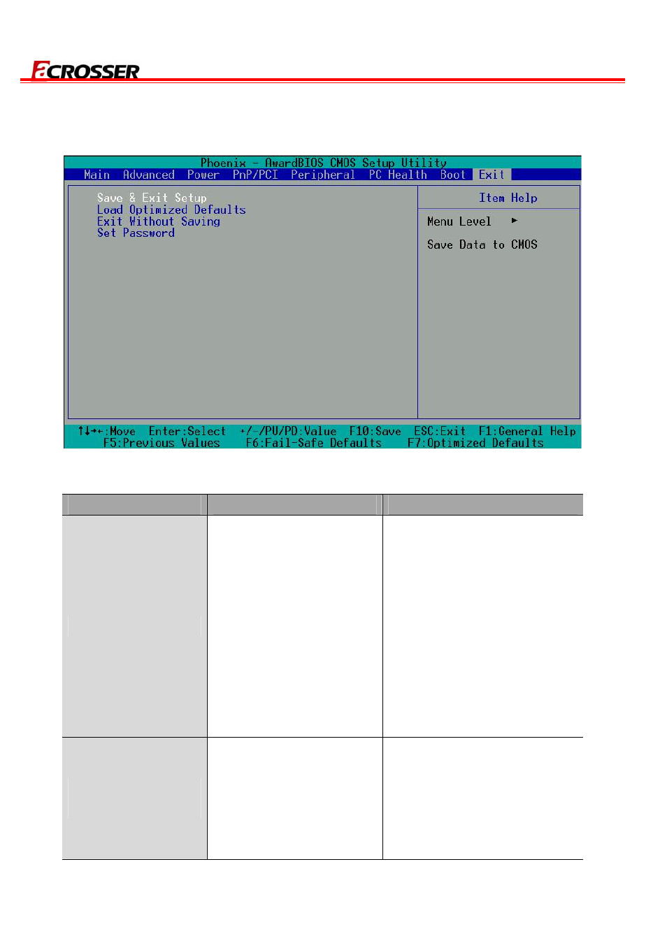 8 exit setup | Acrosser AR-N8601 User Manual | Page 30 / 31