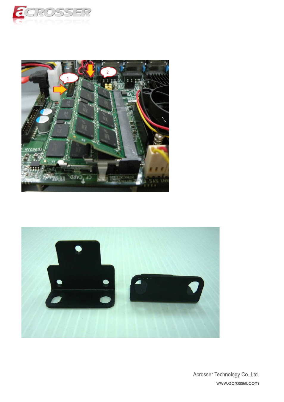 Installing so-dimm dram, Rack bracket installation | Acrosser AR-R6006 User Manual | Page 13 / 35