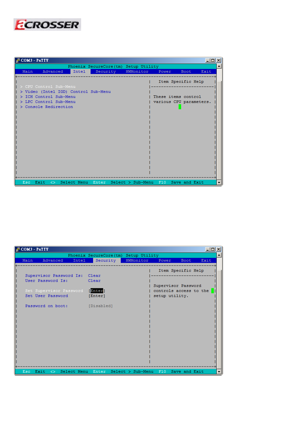 3 intel, 4 security, Intel | Security | Acrosser AR-R6006 User Manual | Page 15 / 24
