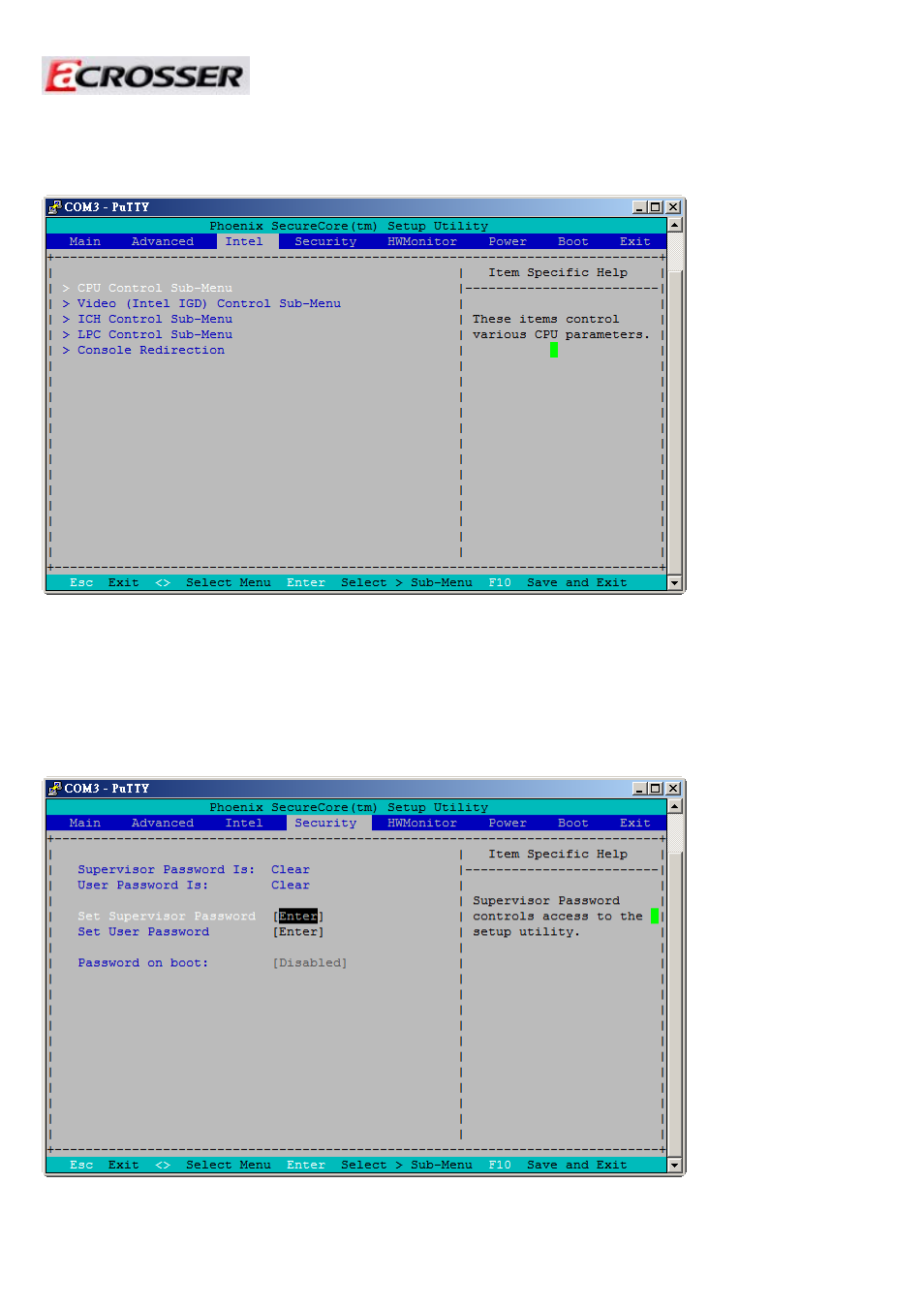 Intel, Security | Acrosser AR-R6006 User Manual | Page 26 / 35