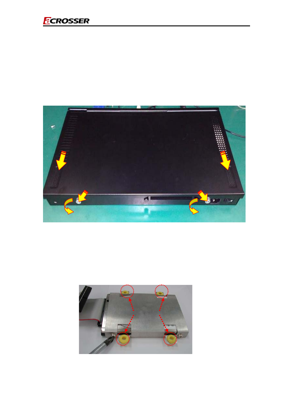 Procedure of assembly/disassembly, 1 installing the 2.5”hard disk drive (hdd) | Acrosser AR-R5205FL User Manual | Page 6 / 12