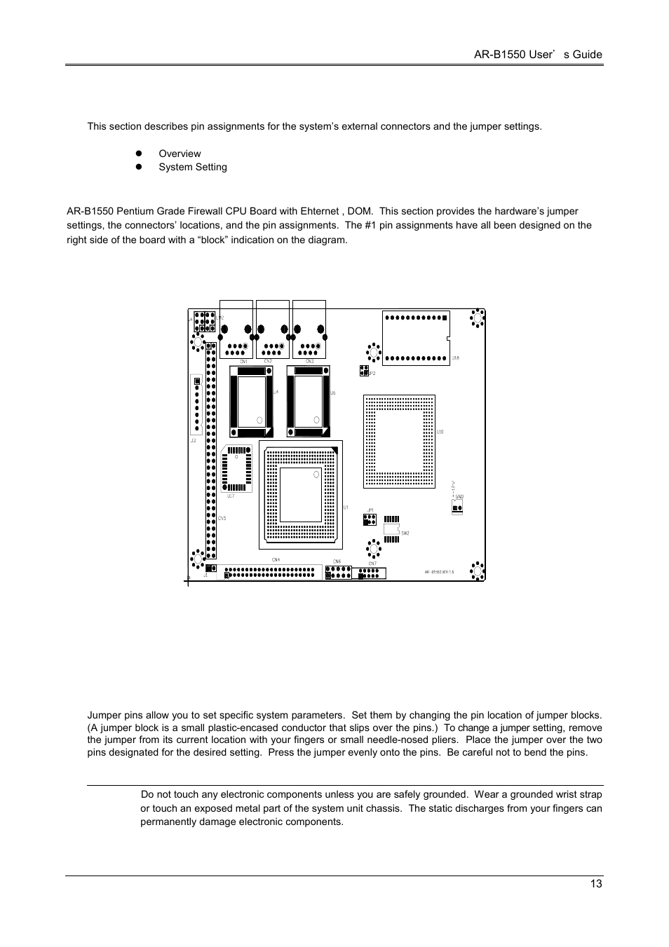 Setting up the system, 1 overview, 2 system setting | Acrosser AR-B1551 User Manual | Page 15 / 34