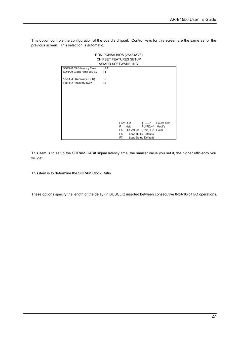 4 chipset features setup | Acrosser AR-B1551 User Manual | Page 29 / 34