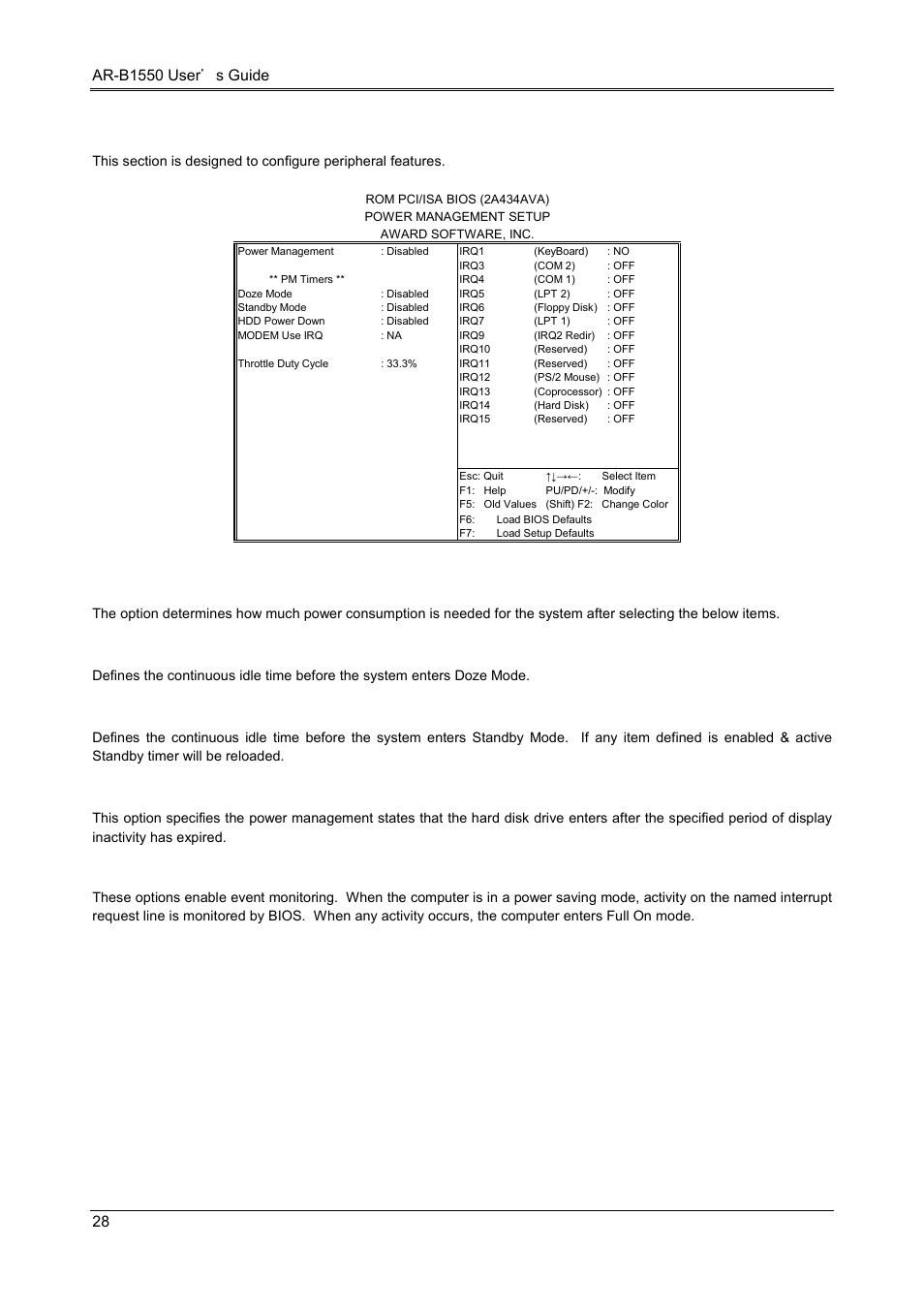 5 power management | Acrosser AR-B1551 User Manual | Page 30 / 34