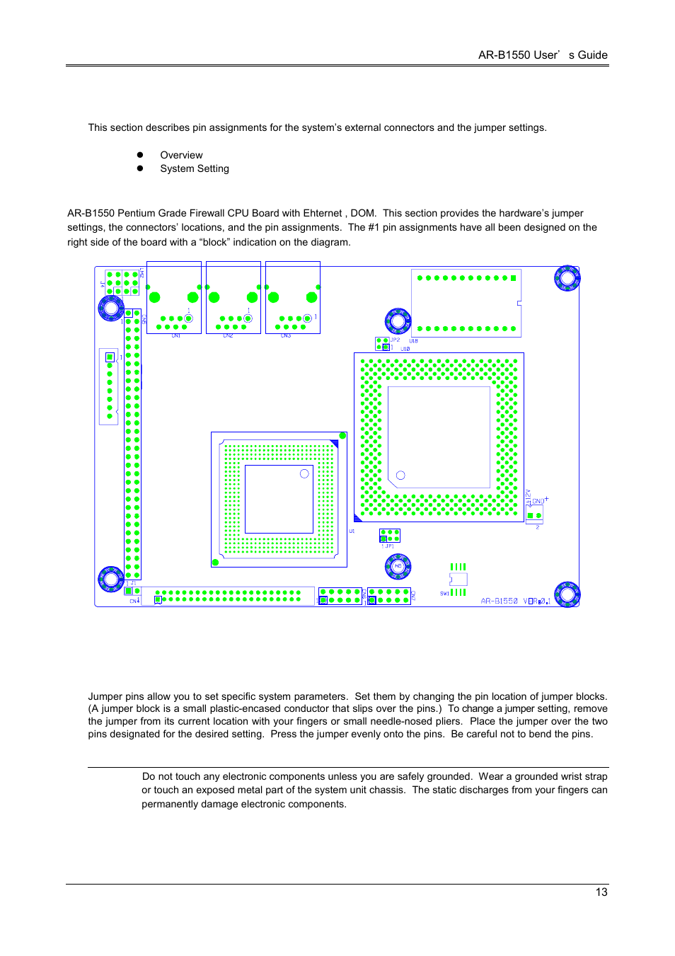 Setting up the system, 1 overview, 2 system setting | Acrosser AR-B1550 User Manual | Page 15 / 32