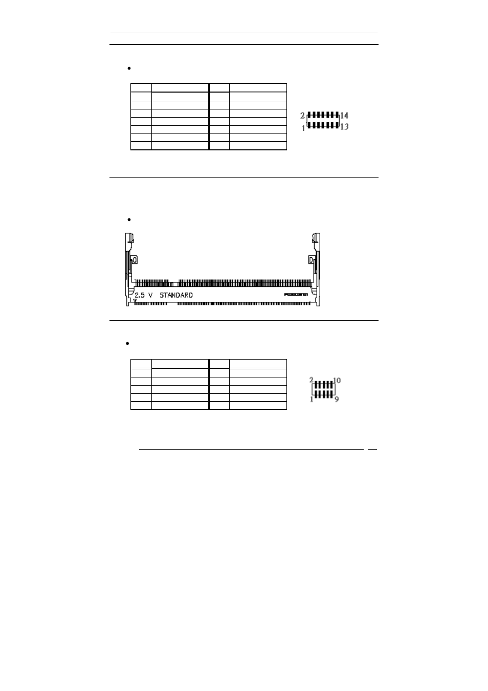 9 audio connector(audio1), 10 ddr sodimm socket (con1,2), 11 8-bit gpio connector(gpio1) | Acrosser AR-B1841 User Manual | Page 20 / 36