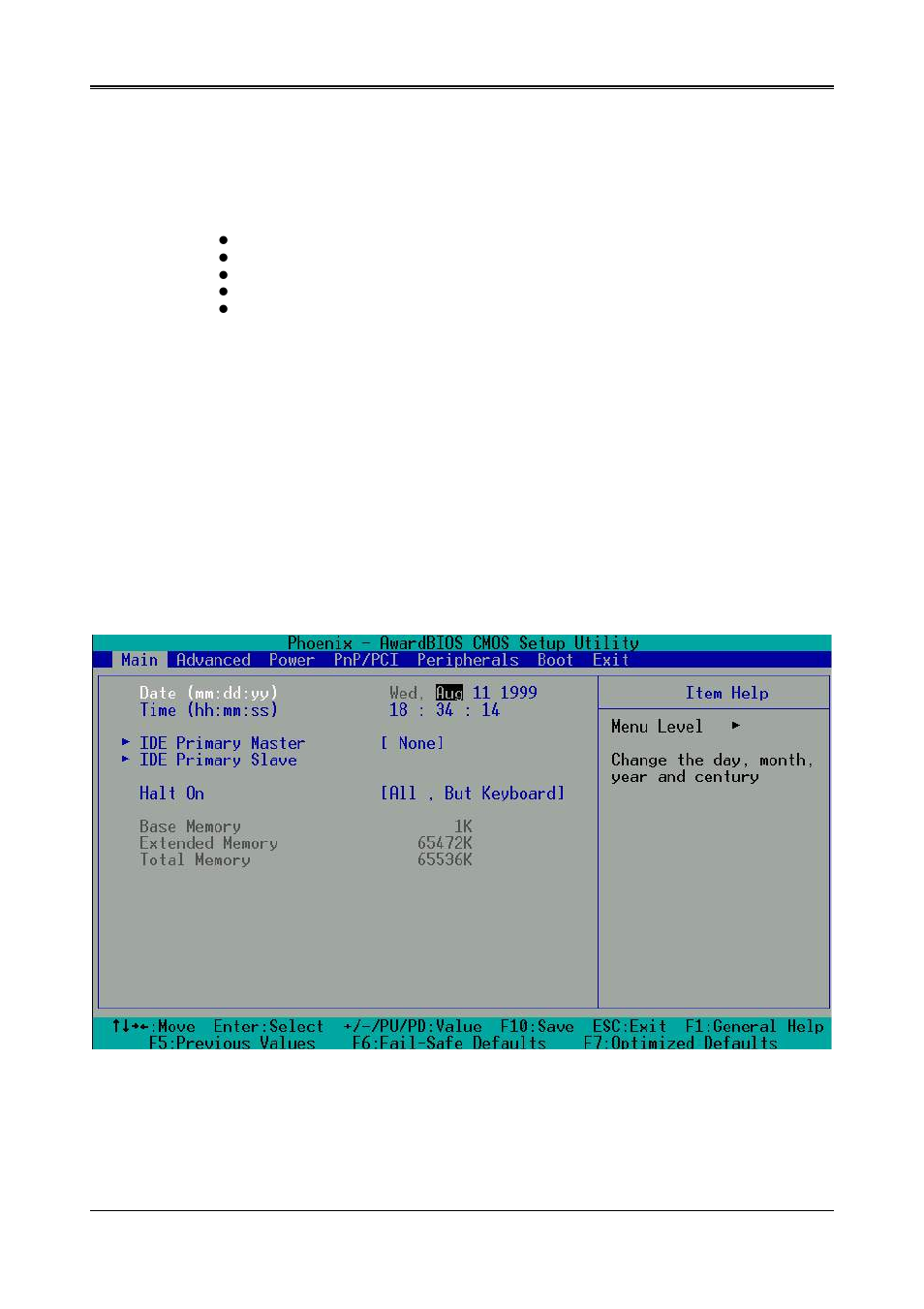 Bios console, 1 bios setup overview, Date & time setup | Acrosser AR-B1631 User Manual | Page 12 / 26