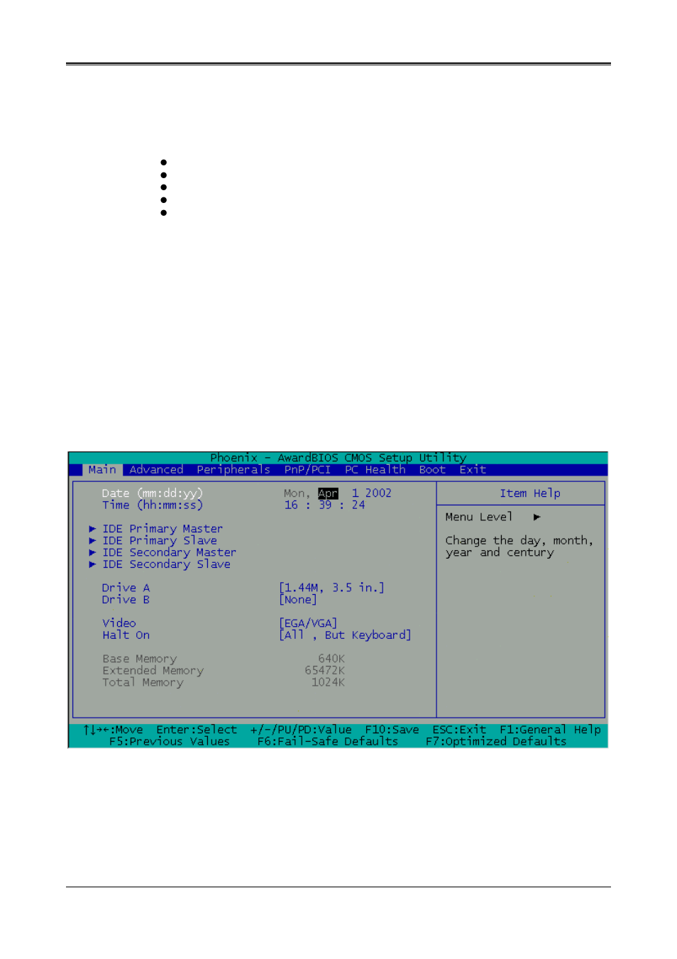 Bios console, 1 bios setup overview | Acrosser AR-B1651 User Manual | Page 18 / 30