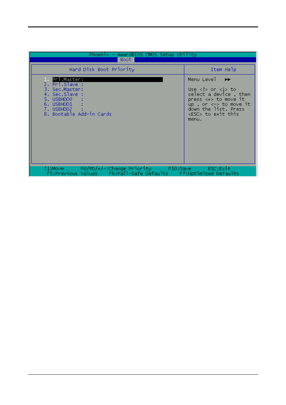 Boot other device [enabled | Acrosser AR-B1651 User Manual | Page 25 / 30