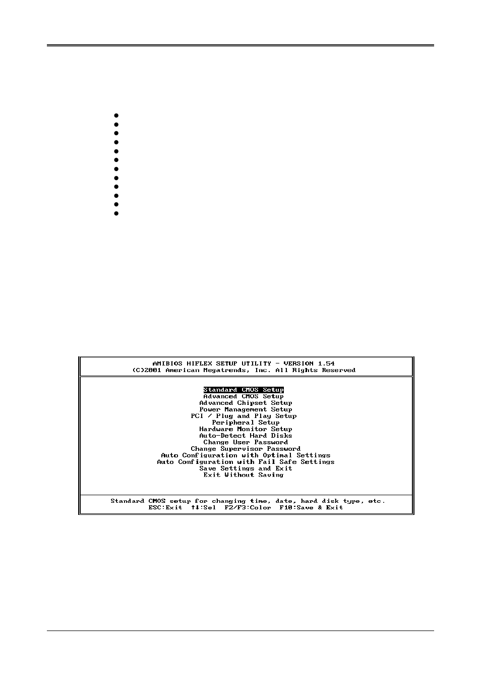 Bios console, 1 bios setup overview | Acrosser AR-B1651 User Manual | Page 18 / 29