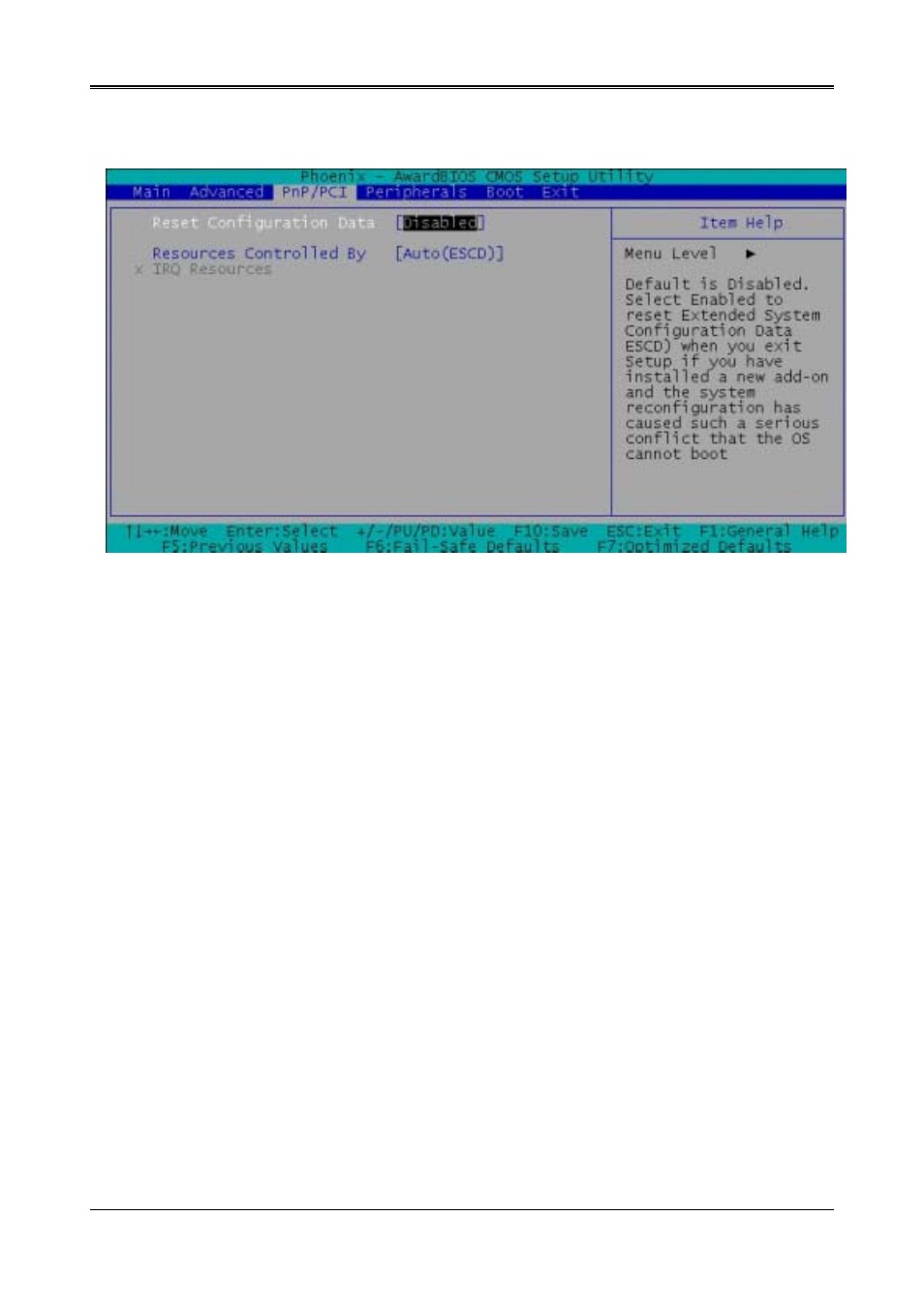 4 pnp/pci setup | Acrosser AR-B1520 User Manual | Page 20 / 25