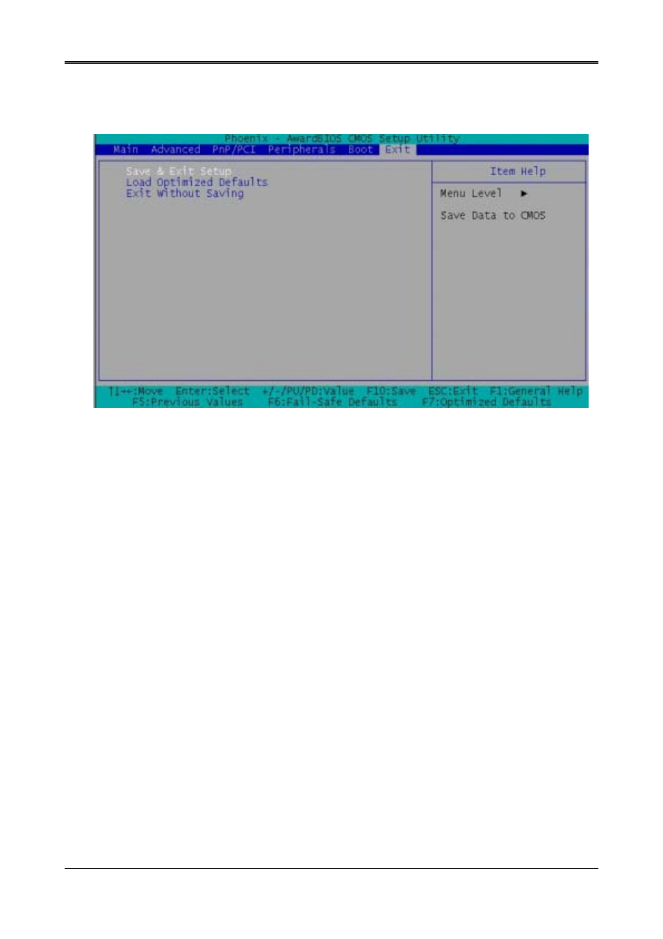 6 exit setup | Acrosser AR-B1520 User Manual | Page 22 / 25