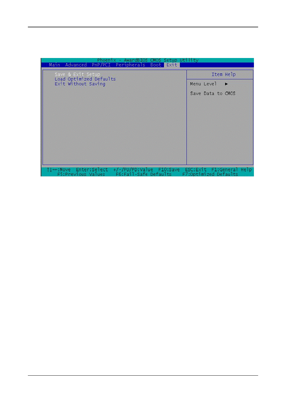 6 exit setup | Acrosser AR-B1520 User Manual | Page 22 / 25