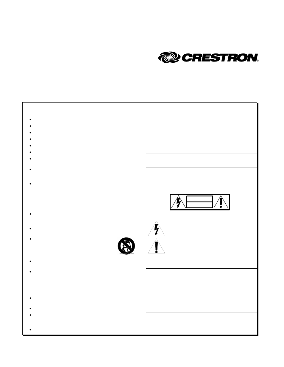 Crestron electronic PROAMP(I)-7X400 User Manual | Page 2 / 32