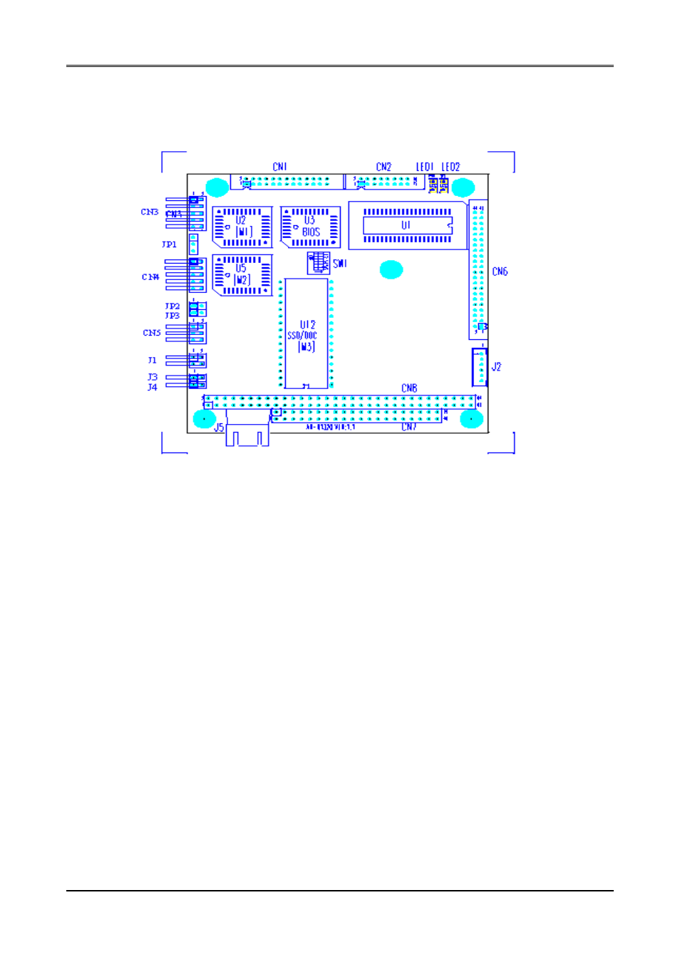 1 board layout, Board layout -2 | Acrosser AR-B1320 User Manual | Page 22 / 55