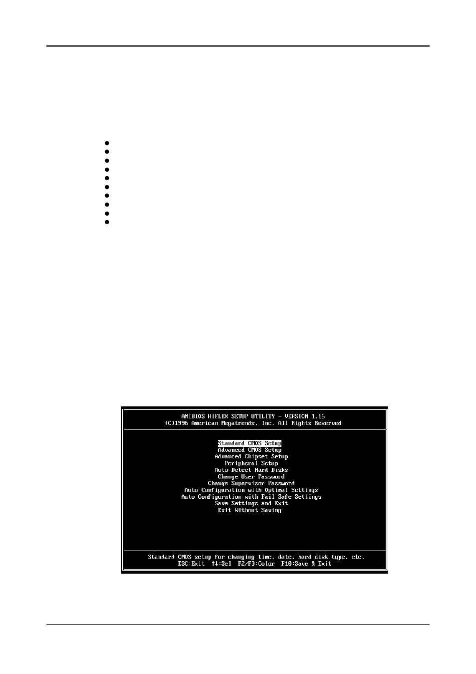 Bios console, 1 bios setup overview, Bios console -1 | Bios setup overview -1 | Acrosser AR-B1320 User Manual | Page 39 / 55