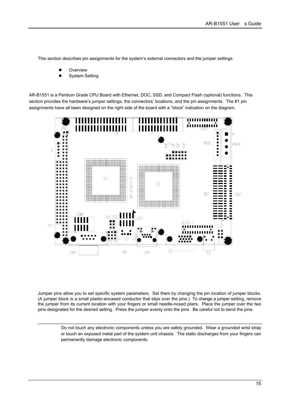 Setting up the system, 1 overview, 2 system setting | Acrosser AR-B1551 User Manual | Page 16 / 37