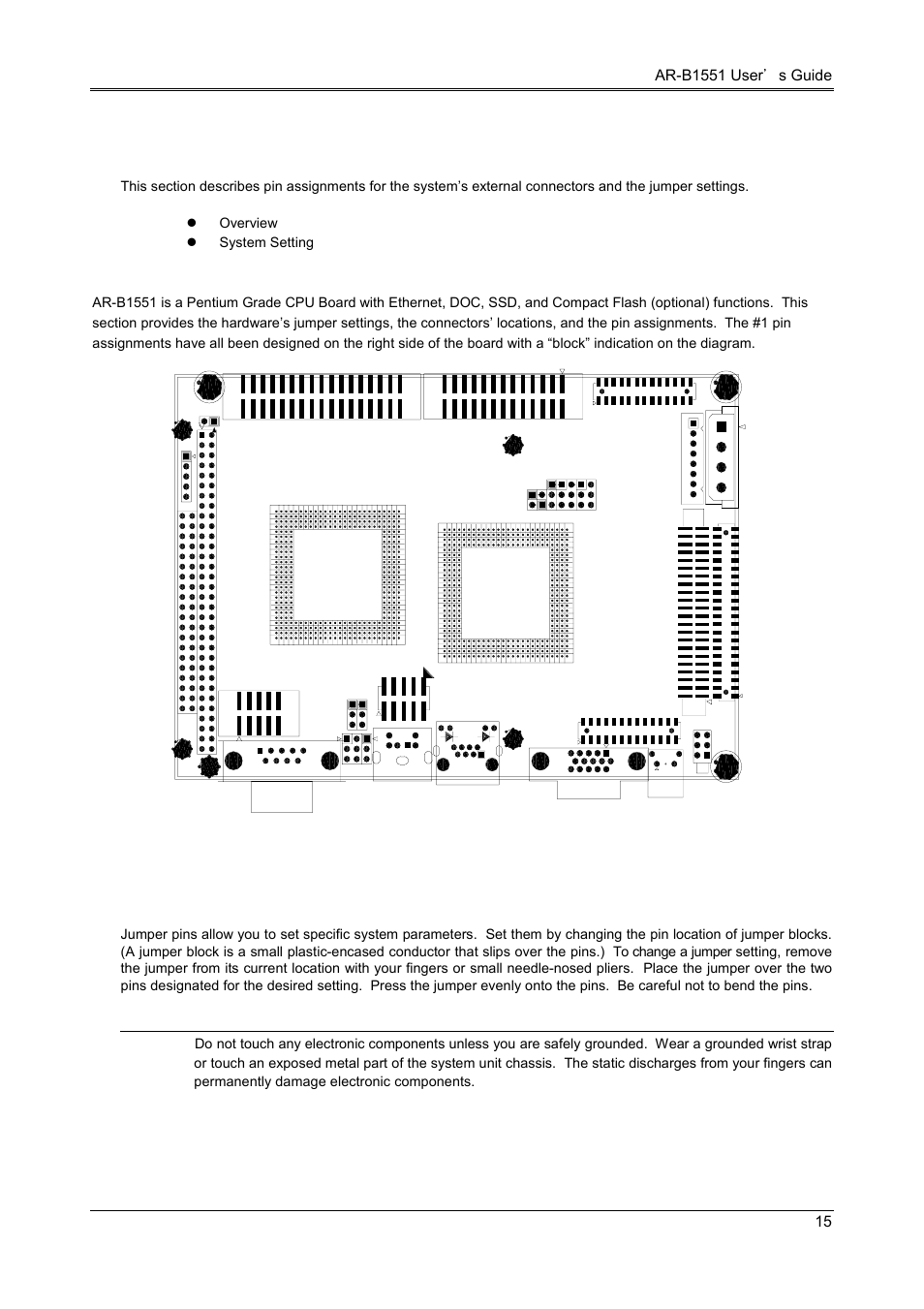 Setting up the system, 1 overview, 2 system setting | Acrosser AR-B1551 User Manual | Page 16 / 37