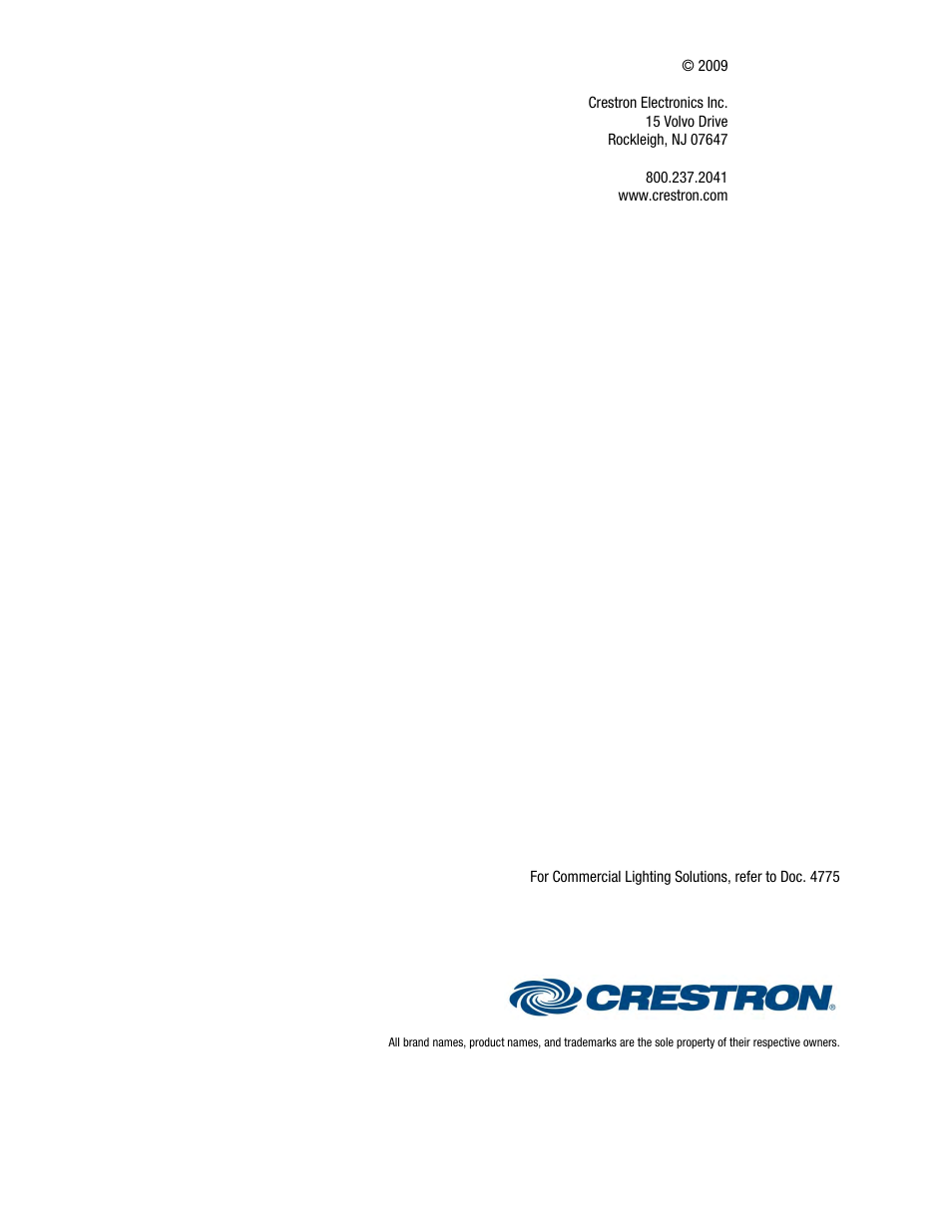 Crestron electronic Residential Lighting User Manual | Page 3 / 83