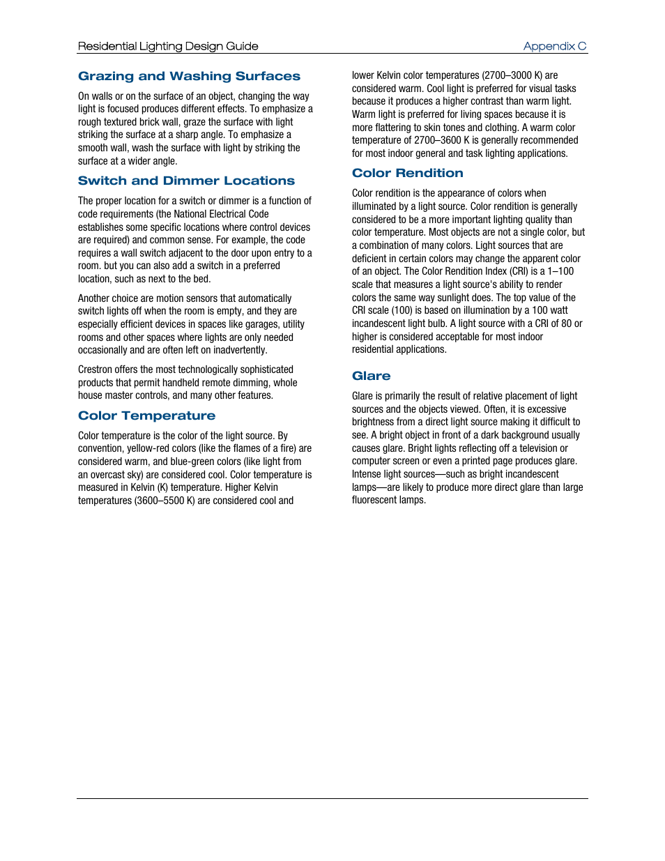 Crestron electronic Residential Lighting User Manual | Page 77 / 83