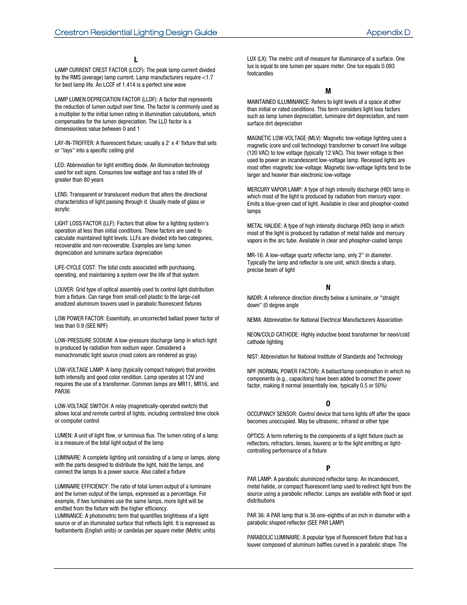 Crestron electronic Residential Lighting User Manual | Page 80 / 83