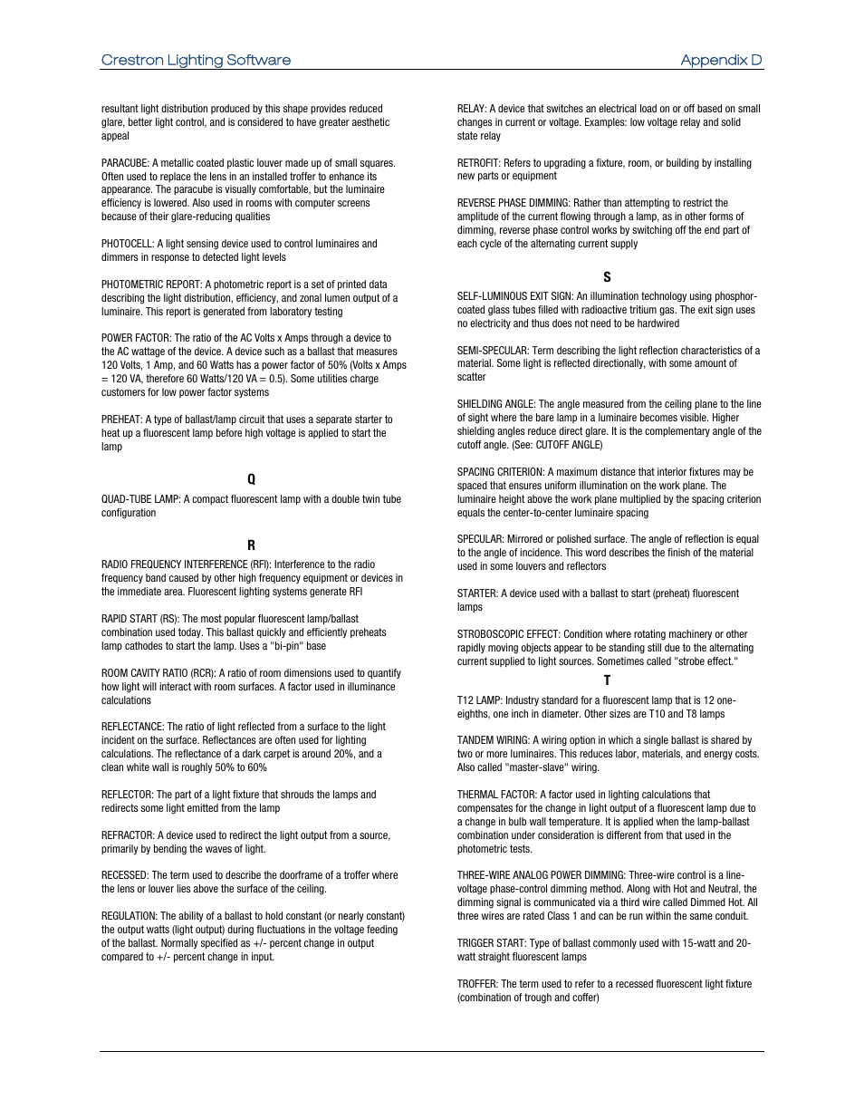 Crestron electronic Residential Lighting User Manual | Page 81 / 83