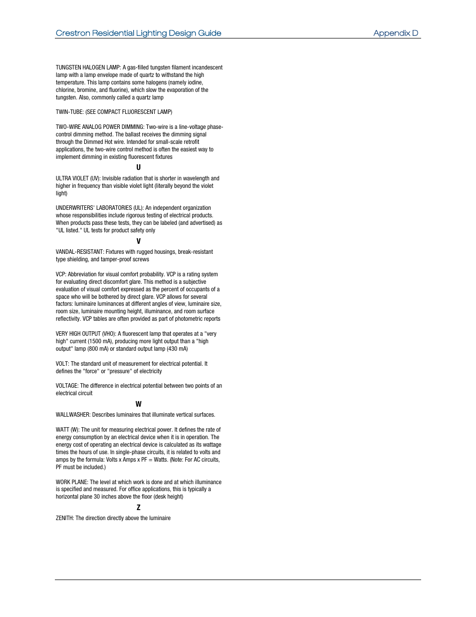 Crestron electronic Residential Lighting User Manual | Page 82 / 83